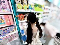 케이프 갓의 트윈 포니테일, 핑크색과 부드러운 백호@LOLI작은사촌