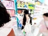 케이프 갓의 트윈 포니테일, 핑크색과 부드러운 백호@LOLI작은사촌