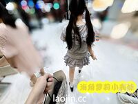 케이프 갓의 트윈 포니테일, 핑크색과 부드러운 백호@LOLI작은사촌