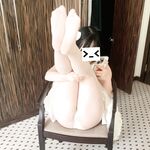 Ekor kuda ganda harimau putih merah jambu @小粉馕头 pandangan menembak peribadi skala