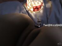 [12월 신상품 ③] 짜거나 달콤할 수 있고, 좁은 질을 가진 백호, 트위터 복지 소녀 [키코큐에이큐] 다양한 소품, 화려한 더블 자위, 꼬마년 속성이 가득