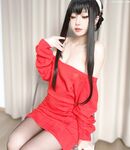 Twitter [วิธีพุดดิ้ง] สะโพกเซ็กซี่และขายาวสาวน้อยสายเดี่ยวคับแน่นยั่วยวนสุดขีด