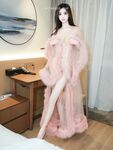 XiuRen.com【故SususuErikaki】大規模露出三点ピンクふわふわロングスカート