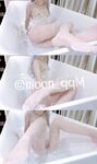 White tiger pink hole loli "fox bone moon_qqM" outdoors exposed super tender pussy masturbating out white juice, fat and tender white tiger tender B eager to be fucked by big cock daddy