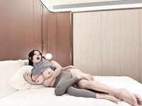 劲爆反差性感尤物『兔兔』及其闺蜜VIP群秀禾群婚纱露脸口交啪啪，唯美性感婚纱新娘超级反差完整版福利①