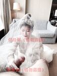劲爆反差性感尤物『兔兔』及其闺蜜VIP群秀禾群婚纱露脸口交啪啪，唯美性感婚纱新娘超级反差完整版福利①