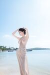 Exquisite bust model goddess "Nian Nian" Muse beach beauty super beautiful transparent tender breasts are really beautiful devil figure curve extraordinary temperament