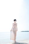 Exquisite bust model goddess "Nian Nian" Muse beach beauty super beautiful transparent tender breasts are really beautiful devil figure curve extraordinary temperament