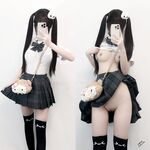 Natural loli body, super internet celebrity tender girl [Gao Gao] airplane welfare view collection, hairless tender pussy, naked dance masturbation exposure, pure little bitch