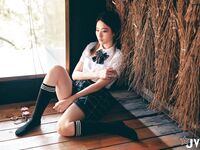 極品高顏值JK小母狗，溫泉私人全裸浴