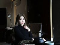 希威社幼師黑色丁字褲大尺度私拍套圖