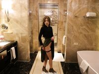 希威社幼師黑色丁字褲大尺度私拍套圖