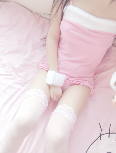 萌白酱福利—粉红兔女郎