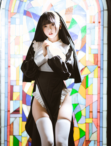 陆卿卿kyokyo汉堡王-No.007-修女[16P]