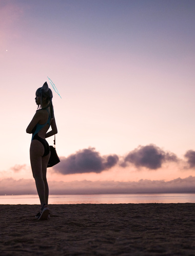 G44 will not be injured - NO.78 Blue File Sand Wolf Baizi Swimsuit