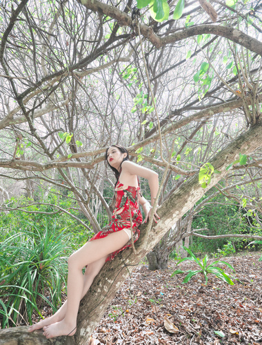 ภาพถ่ายท่องเที่ยวของ Xiweisha Red Model Motegi Kiko ที่ภูเก็ตเผยรูปถ่ายของเธอ (2)