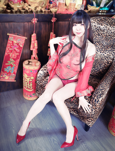 เทพธิดาหน้าอกที่สวยงามสุด ๆ [Li Fei'er (สุนัขสามหัว)] ของสวัสดิการการถ่ายภาพส่วนตัวล้อเล่นหน้าท้อง