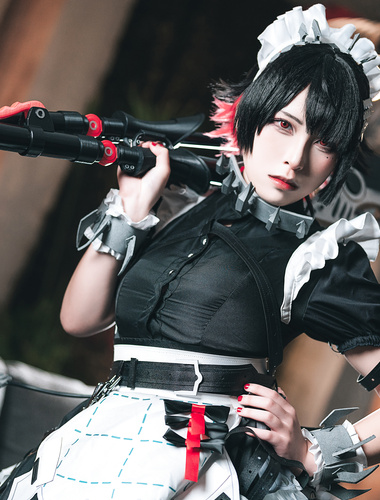 가장 화끈한 2 차원 [浵卡ToKar] 가슴이 큰 대만 소녀 Cos Elaine Qiao 절묘한 개인 사진 세트, 보지 3 점 노출, 가정부 서비스, 정액 추출, 검은 스타킹, 코키 (2)