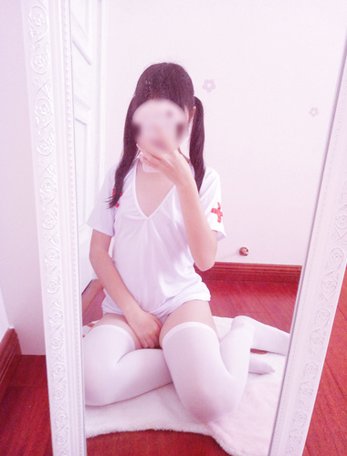 청순한 꼬리가 달린 인간형 암캐 "에로 요정"복지 개인 촬영 - 로리 간호사