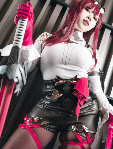 Tokar's best domestic second-dimensional welfare Ji cos Kafka big breasts white tiger blowjob dry gun