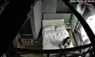 High quality warning! Long legs, beautiful legs, pure beauty, and boyfriend in a room, snogging.