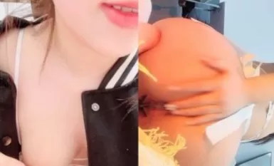 美容秋柔川純度システム活力美少女、全身ピンクの胸をこねる、真珠のパンティ研削マンコ