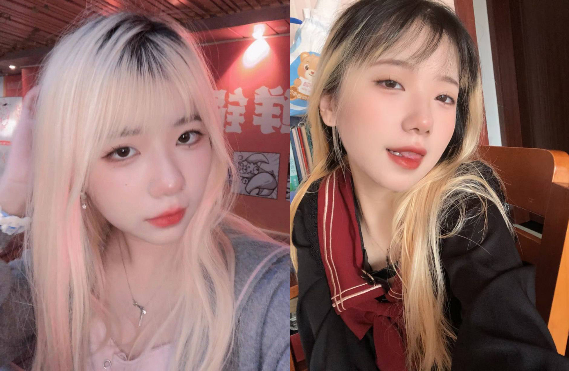 외모도 좋고 섹시한 여대생이 남자친구에게 몰래 셀카를 찍어주고, 다양한 교복과 검은색 스타킹을 신고 남자친구를 유혹하는 진짜 암캐