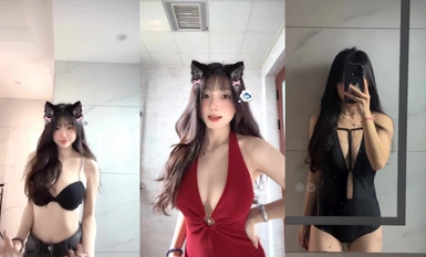 Selebriti Internet Douyin [Baby 77] Perempuan jalang kontras dengan penampilan tinggi dan badan sempurna (8)