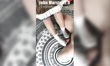 【johnmarston】Lolita silk cotton socks footjob (6)