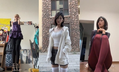 [Latest heavy leak], Douyin 380,000 fans, the ceiling goddess [Xingjian] customized benefits with a large sum of money, oral sex with the sponsor, lewd water flowing-2