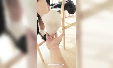 【ジョンマーストン】スモールレザーシューズ ホワイトソックス (1)