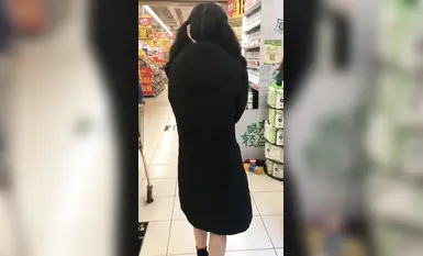 High-looking schoolgirl naked outdoors, singing, eating, fitting room, parking lot and masturbating in the car (5)