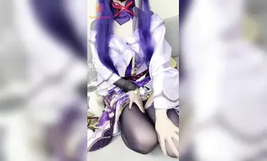 网红极品白虎福利姬【初恋小安】雷电将军cos-多汁蜜穴