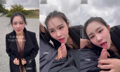 汐梦瑶-雨天户外阿黑颜内射，紧张刺激。