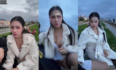 Xi Mengyao is right behind a main road! People are coming and going everywhere. When a couple passed by, I was sitting on JJ and I really didn't dare to move at all. No video can capture the excitement of that moment!