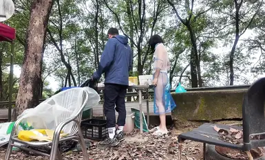 Popular internet celebrity and revealing goddess [cikaimoon] deliberately exposes herself outdoors, ignoring passersby and trying to seduce them (3)