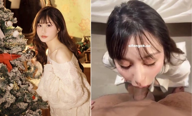 超高顏值小姐姐被男友按頭爆操嘴，你的女神別人的母狗。竟然還喝尿吞精，難以想像