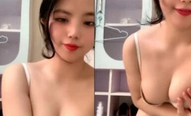 Eye candy beauty - Red Carp - These boobs are superb, beautiful, baby-faced cute beauty, rubbing her puffy boobs, slutty and both, screaming too much!