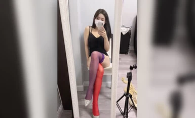 极品网红@御姐@北北学姐之半露脸 – 红蓝丝袜.