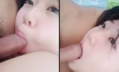 Nanning bitchy goddess, tongue will plow the land, the most enjoyable tongue licking mouth popping big JB, which man can stand this?