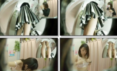 [着替えTP]駅の外でダブルレンズの新しい着替えから、若い女性の3つの良い値、小さな春色のランジェリーショップに来た第6話[HD水なしバージョン]-3