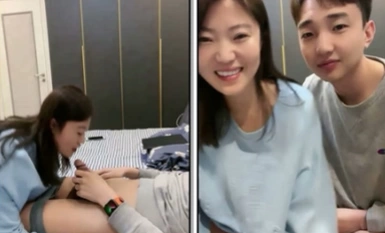 [หยวนหยวนและ Duoduo] คู่รักหนุ่มสาวไปทะเลเป็นครั้งแรกเพื่อถ่ายทอดสดและพ่นน้ำหลังมีเพศสัมพันธ์