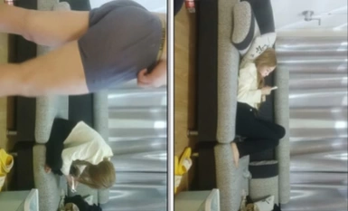 【冒险雷探花】，2000网约兼职商场导购，22岁C罩杯，沙发上战斗视角满分，前凸后翘温柔爱笑，佳作劲爆