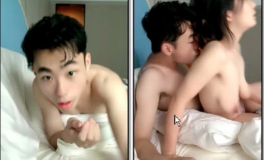 A girl like a sunflower--Cute Shirey Innocent and cute, a pair of hanging breasts, and her boyfriend playing with her breasts in the hotel, cleaned up, passion will start right away~~