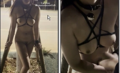 スリム・ネットフリックスの「タイニースター」は、夜の道端でツッコミを入れたり、裸で暴走したり、通行人を誘惑したりと超刺激的！