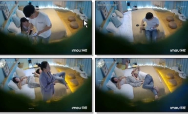 Bagong leaked close-up high-definition candid shots ng Le Chengyun Hotel kung saan ang isang magandang dilag ay nagreregla at naninigas kahit na suot niya ang kanyang underwear.