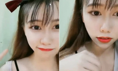 Pure, sweet and high value neighbor's sister is growing up, slowly taking off her cute little underwear, revealing her pink abalone, clean and dry!