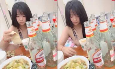 19-year-old Xiao Ying] drunkenly forced to fuck, enema popping chrysanthemums shit to dry sprayed out 1