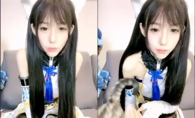 瘦瘦的白白嫩嫩的大眼超级无敌卡哇伊萝莉，那细细的胳臂和细细的大腿，天然的白虎，这么瘦 白浆居然那么多 (3).