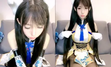 瘦瘦的白白嫩嫩的大眼超级无敌卡哇伊萝莉，那细细的胳臂和细细的大腿，天然的白虎，这么瘦 白浆居然那么多 (2)